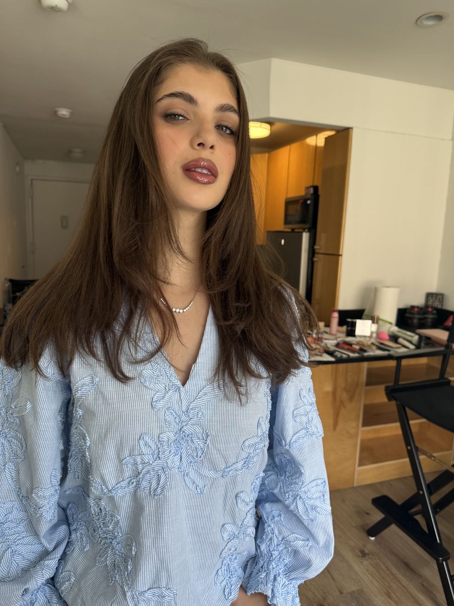 Soft glam makeup application, behind the scenes